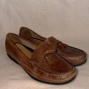 Johnston & Murphy Brown Sheepskin Loafers Men's Size 12